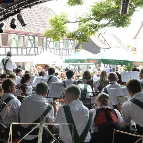 Stadtfest Kandel, Musiker Buehne (© VHG Kandel e.V., Foto by Stefan Roller)
