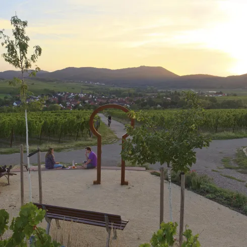 Sonnenuntergang am Rastplatz am Setzerberg