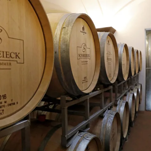 Holzfasskeller (© Wein- und Sekthaus Volker und Bernd Schreieck)