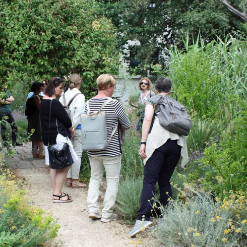 Fürhug durch den mediterranen Garten.