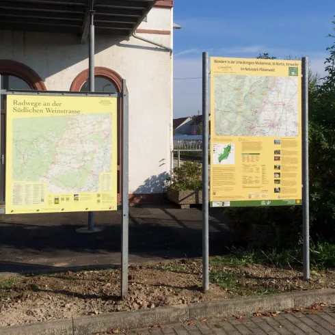 Wanderbahnhof Maikammer-Kirrweiler (© Büro für Tourismus Maikammer)