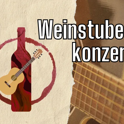 Ein Plakat für ein Weinstubenkonzert mit dem Titel "Sebi rockt". Das Konzert findet am 09.10.2026 um 19 Uhr statt.