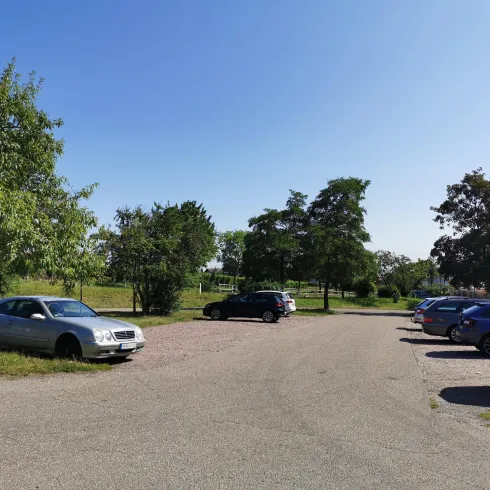 Unterer Wanderparkplatz Kalmithöhenstraße (© Büro für Tourismus Maikammer)