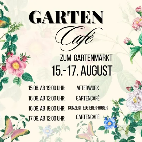 Plakat Gartencafé (© Kulturhof 1590)