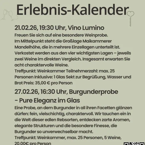 Vorankündigung (© Ortsvinothek Weinkammer)