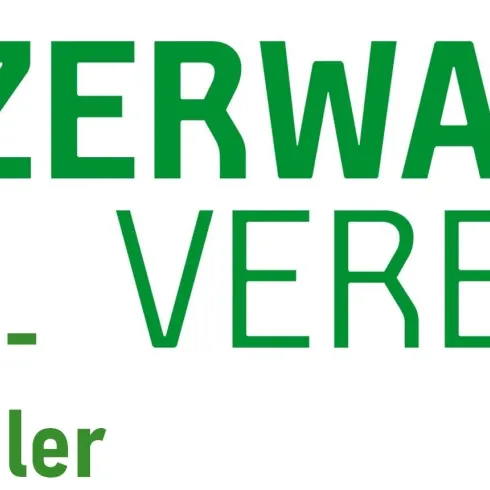 Das Bild zeigt das Logo des Pfälzerwald Vereins mit dem Namen "Maikammer - Alsterweiler". Es ist farbenfroh gestaltet und beinhaltet grüne und gelbe Elemente.