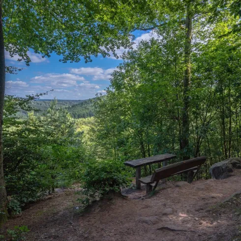 Gippelstürmer-Sitzgruppe mit Aussicht ins Clauser 