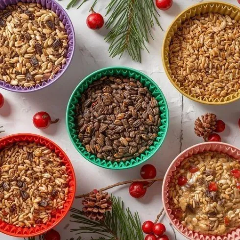 DIY- Vogelfutter aus Muffinförmchen