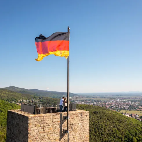 Hambacher  Schloß- Flagge (© Pfalz.Touristik e.V., Foto_ Dominik Ketz.jpg)
