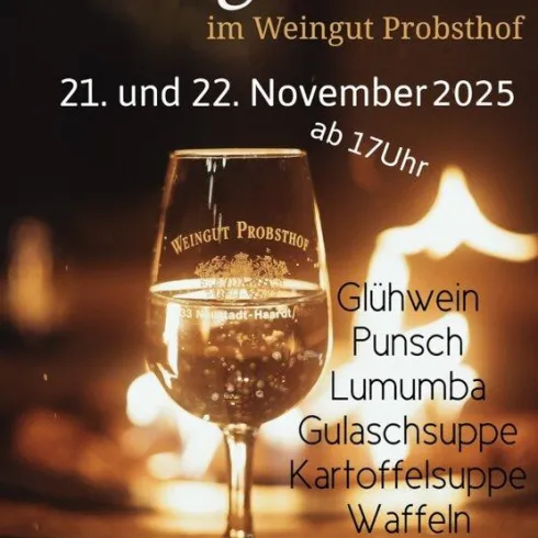 Weinglühen im Weingut Probsthof