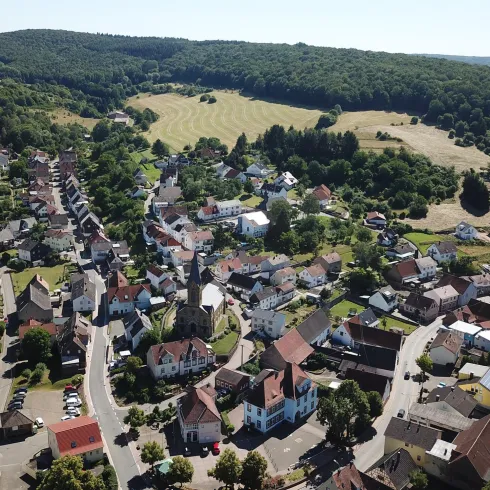 Olsbrücken Luftbild (© Tourist-Info Otterbach-Otterberg)