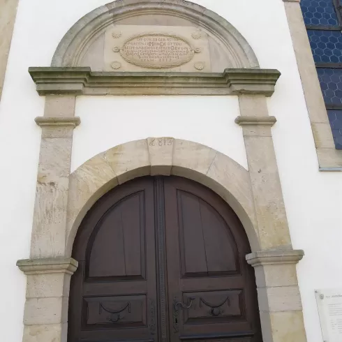 Ev Kirche Ottersheim Portal Eingang