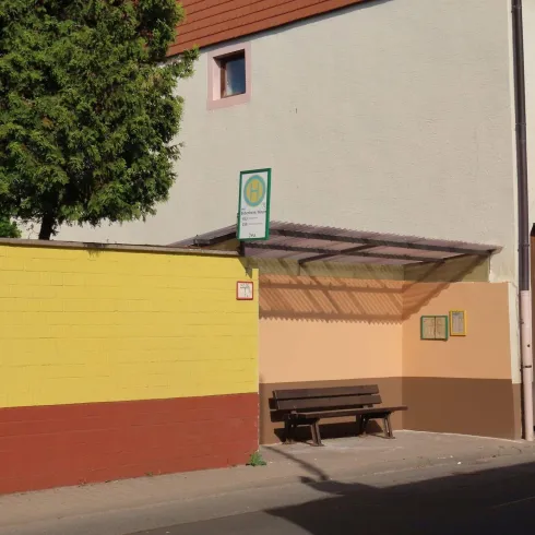 Bushaltestelle Richtung DÜW (© Urlaubsregion Freinsheim)