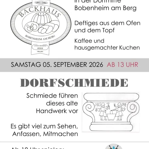 Plakat mit Programm 