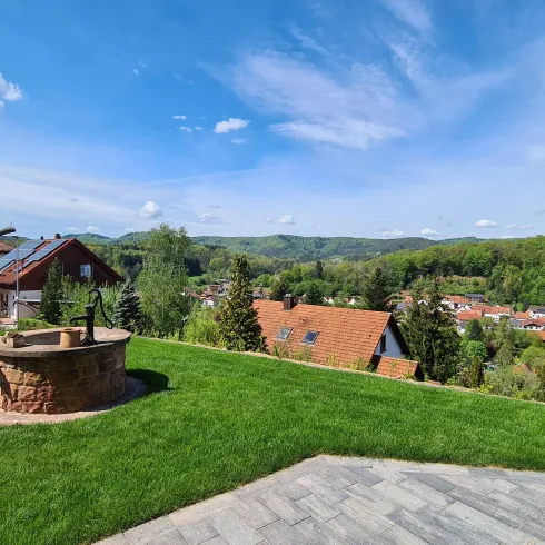 Aussicht aus unserem Garten