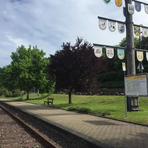 Bahnhaltepunkt Bruchweiler-Bärenbach (© Adrian Stilgenbauer)