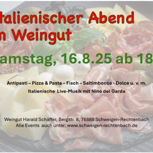 Anzeige ItalienischerAbend im Weingut