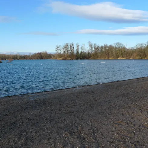 Blick vom Sandstrand