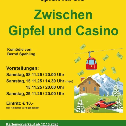Zwischen Gipfel und Casino