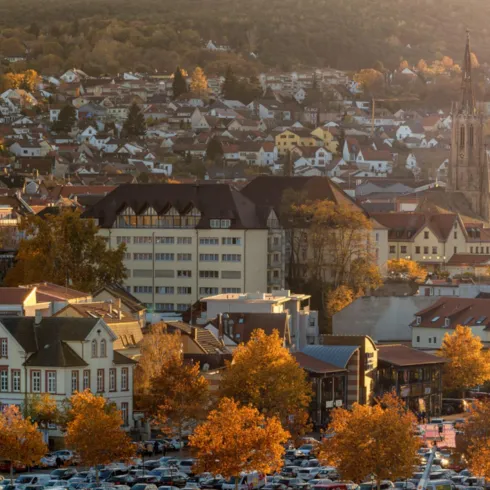 Stadtbild Bad Dürkheim im Herbst