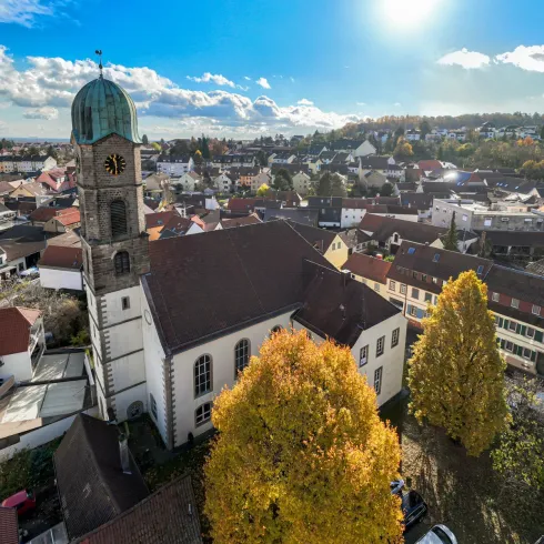 Burgkirche Komplettansicht von oben
