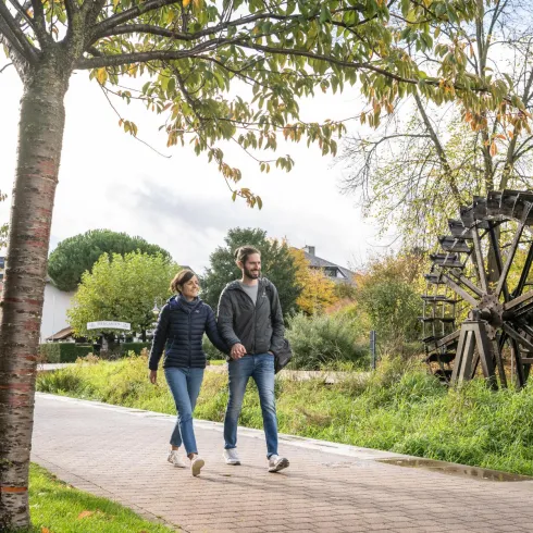 Wasserad im beginnendem Herbst