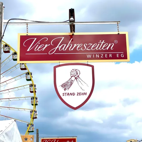 Schubkarchstand 10 Schild