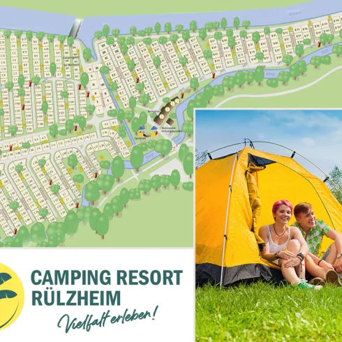 Camping Resort Rülzheim Platzplan (© Camping Resort Rülzheim)