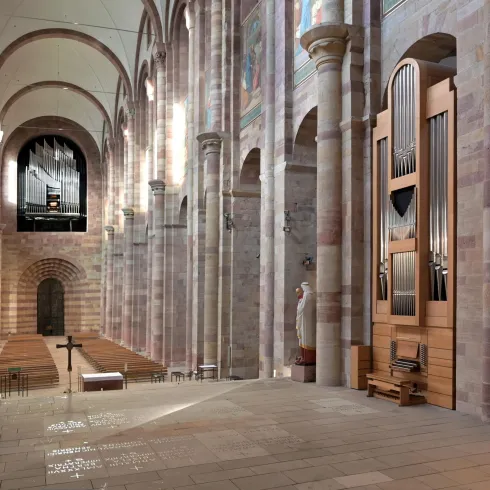 Die Chororgel und die Hauptorgel im Speyerer Dom (© Domkapitel Speyer, Klaus Landry)