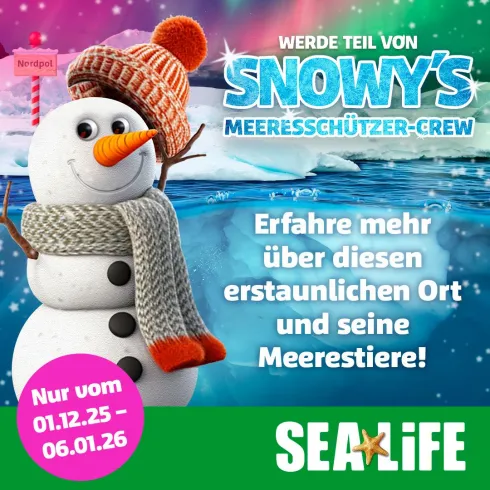 Snowy's Meeresschützer-Crew (© SEA LIFE Deutschland)