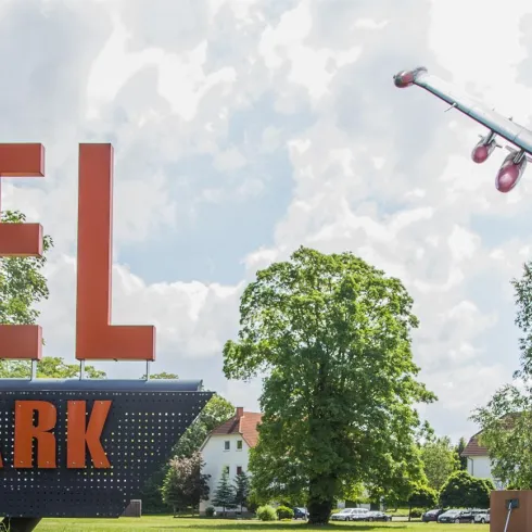 Caravanpark Eingang (© Caravanpark am Technik Museum Speyer)