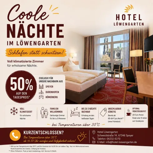 Eine moderne Hotelzimmeransicht mit klimatisierter Ausstattung. Helle Farben und große Fenster bieten einen einladenden Raum für erholsame Nächte.