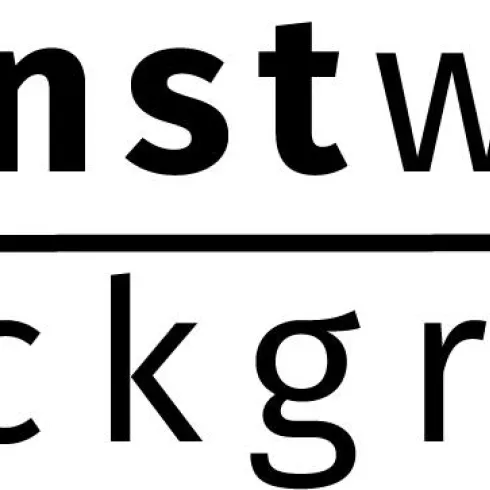 Ein Logo mit dem Text "kunstweg jockgrim" in einer modernen Schriftart. Es verbindet kreative Elemente mit einer klaren, minimalistischen Gestaltung.