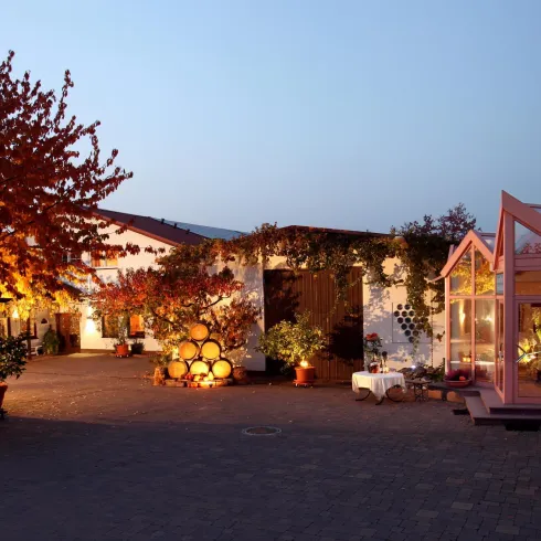 Bild vom Hof (© Weingut Kaiserberg)
