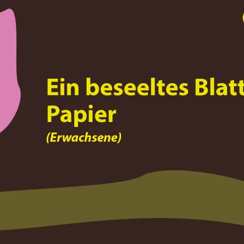 Ein grafisches Design für einen Workshop. Der Titel lautet "Aktzeichnen - leicht gemacht (Erwachsene)" in auffälligen Farben.