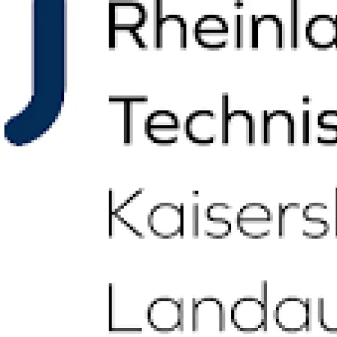 Das Bild zeigt das Logo der Technischen Universität Rheinland-Pfalz. Es sind die Standorte Kaiserslautern und Landau aufgeführt.