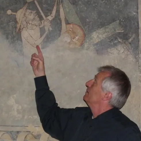 Darstellung eines Juden in der Katherinenkapelle