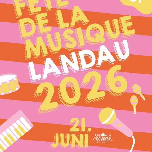14. FÊTE DE LA MUSIQUE in Landau mit Livemusik in allen Gassen. 