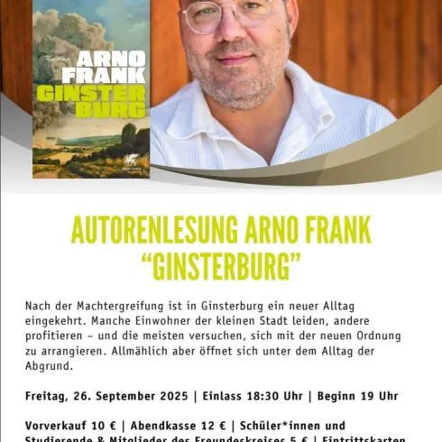 Lesung Arno Frank 26.09.25