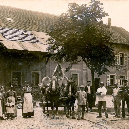 Historische Aufnahme der Zeiskamer Mühle