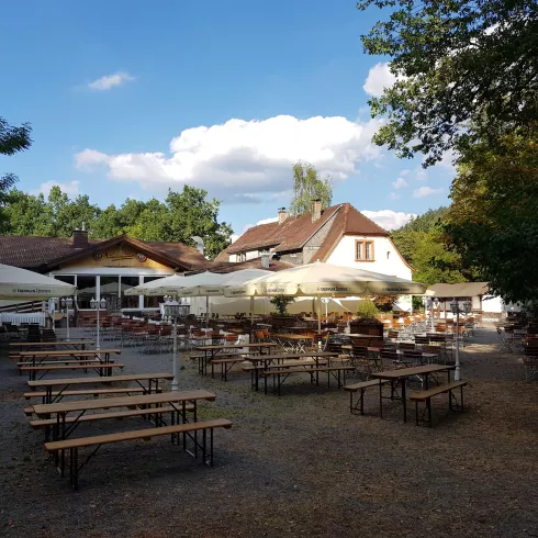 Forsthaus Beckenhof mit Biergarten