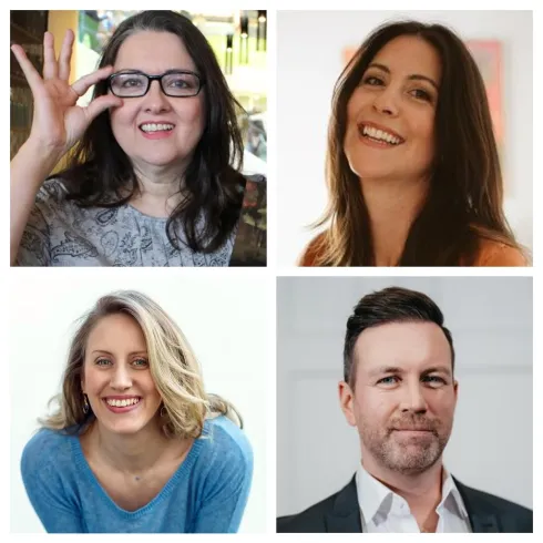 Carina Smerdon, Melanie Gebhard, Karl Grunewald und Cynthia Grose 