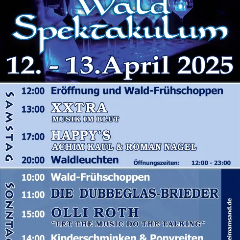Der Flyer für das Waldspektakulum.