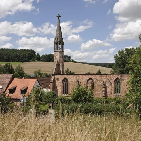 Blick auf das Kloster Rosenthal