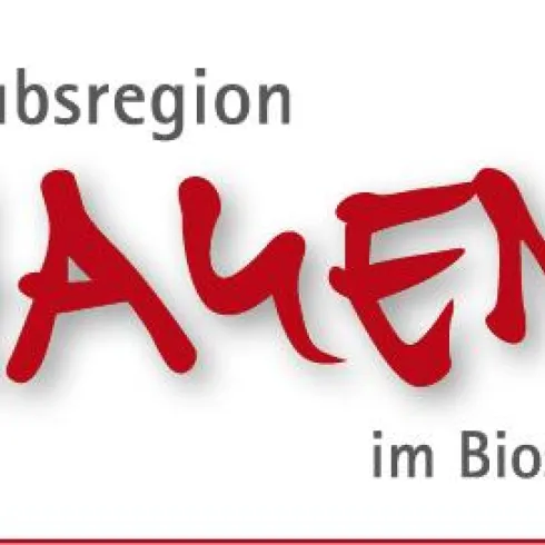 Eine Grafik der Urlaubsregion Hauenstein im Biosphärenreservat Pfälzerwald. Sie zeigt den Namen der Region mit einem Wanderstiefel-Icon.