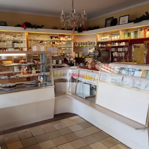 Tresen und Verkaufsraum