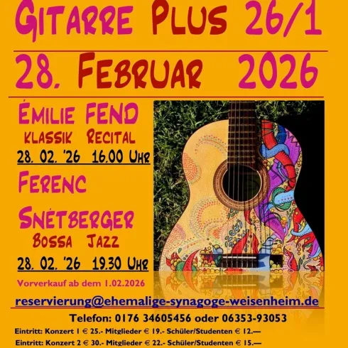 Plakat (© Förderkreis der ehem. Synagoge W.a.Bg.)