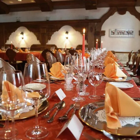 Restaurant Castell innen (© Hotel Restaurant St. Martiner Castell)