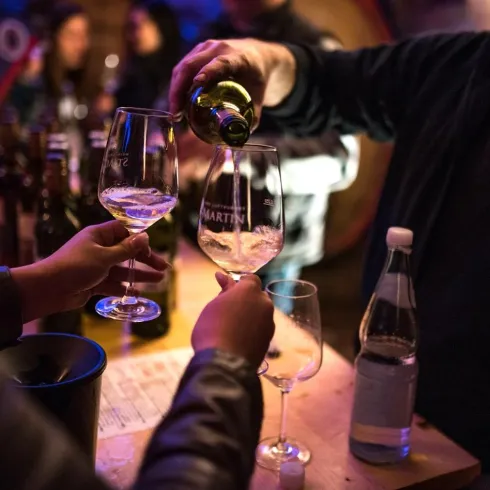 Ausschank Genussmeile (© Tourist-Info St. Martin)