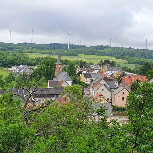 Blick auf Berschweiler_historischer Amtsweg Burgli